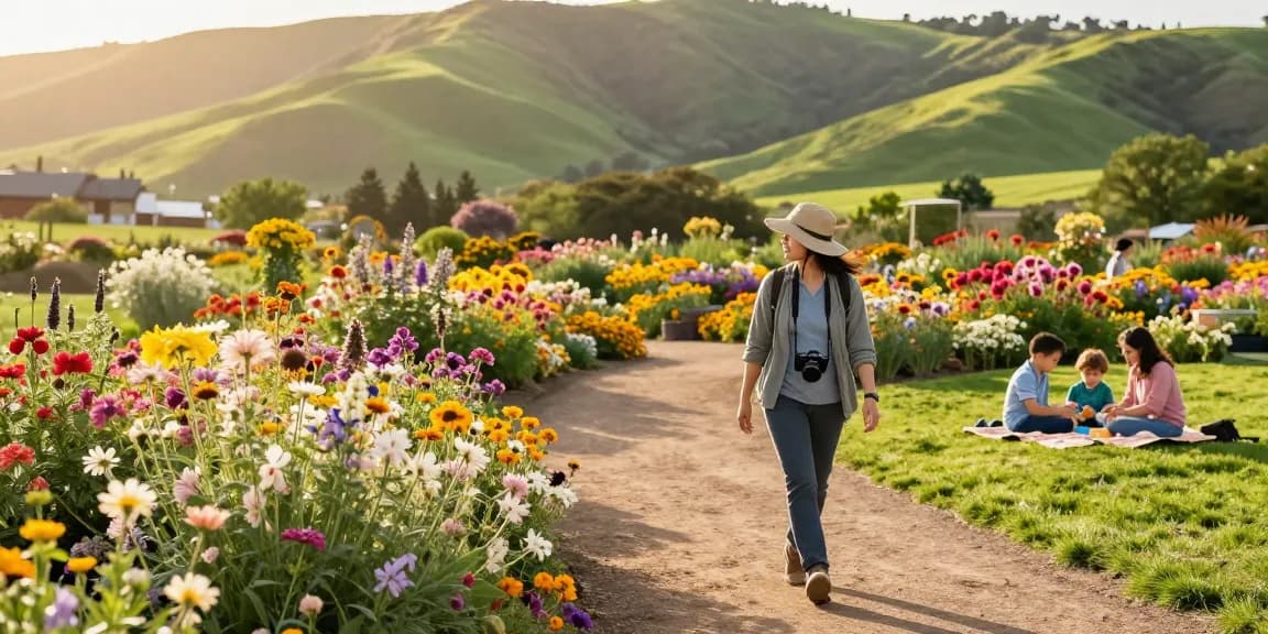 Explore the stunning floral displays at https://www.thecapayvalleygardentour.com during the vibrant summer season.