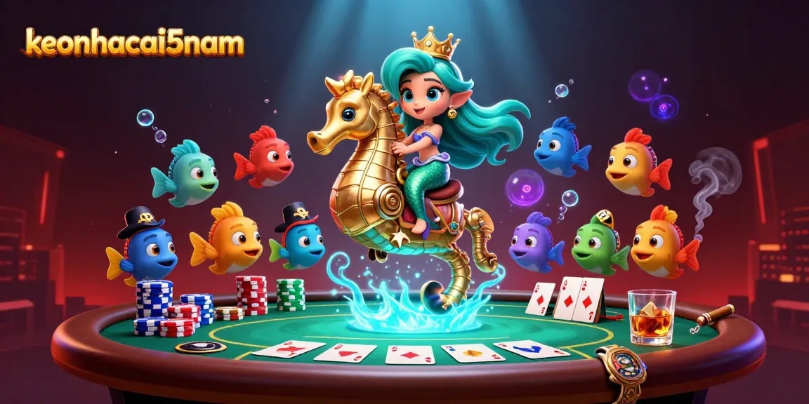 Engage in stunning gameplay with keonhacai5nam featuring a vibrant underwater casino scene.