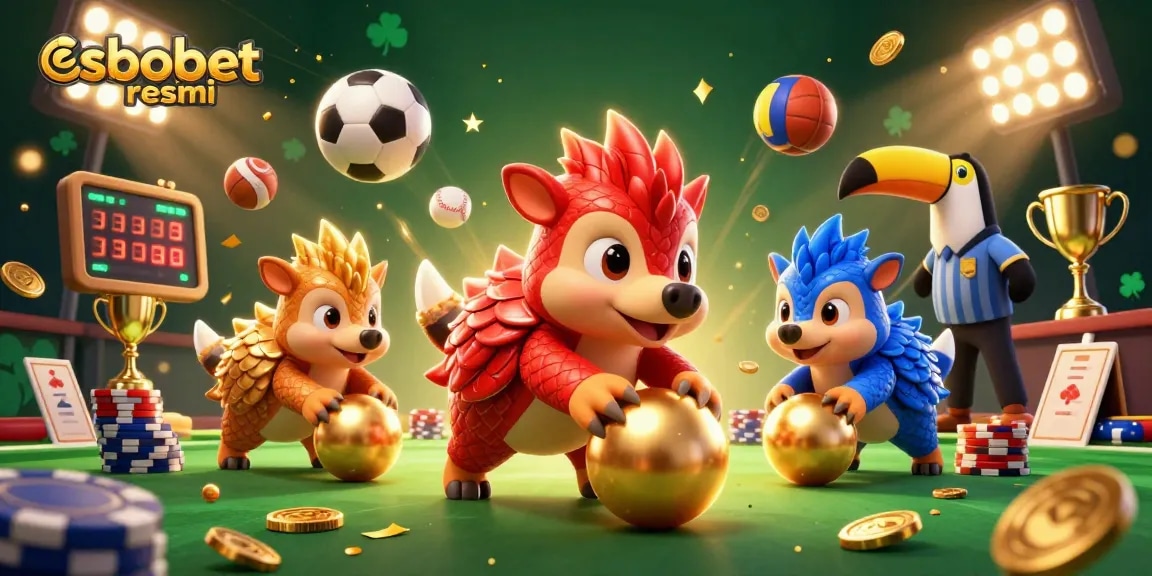 Experience the thrill of sbobet resmi as rival pangolins engage in a dynamic betting showdown.