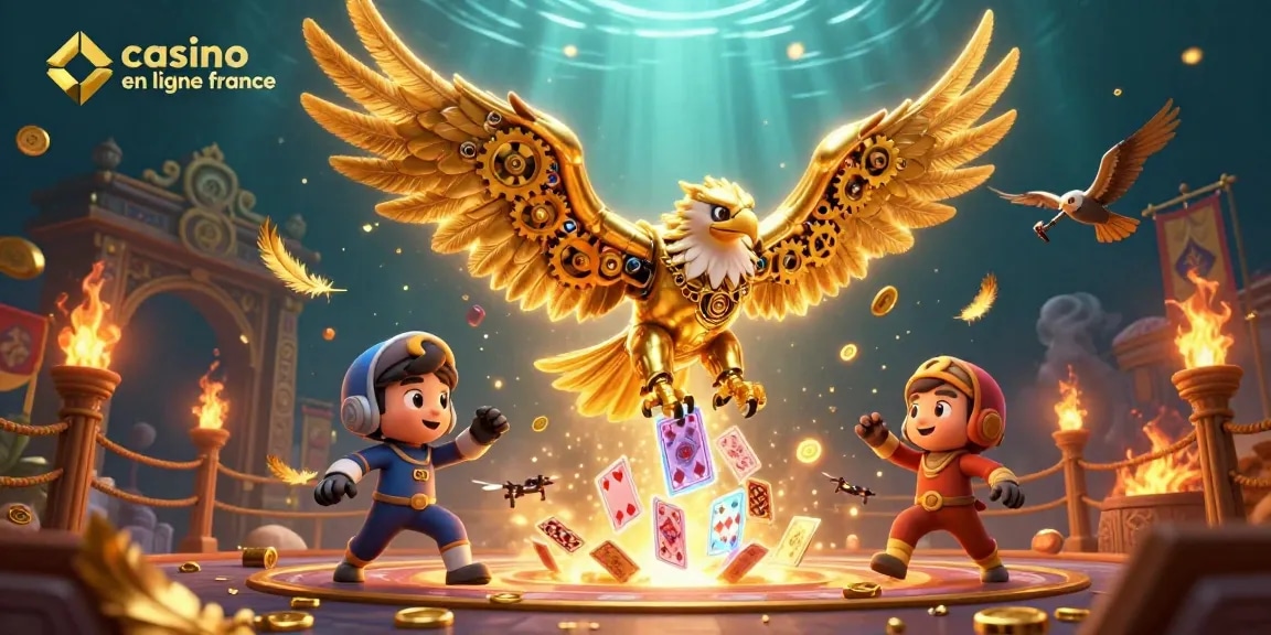 Une illustration 3D riche illustrant le casino en ligne France et ses jeux attractifs.