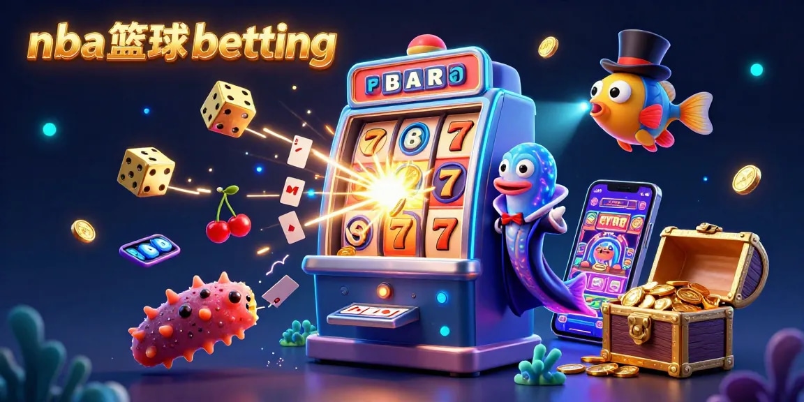 Engage in nba basketball betting with dynamic casino elements and vibrant characters creating excitement.