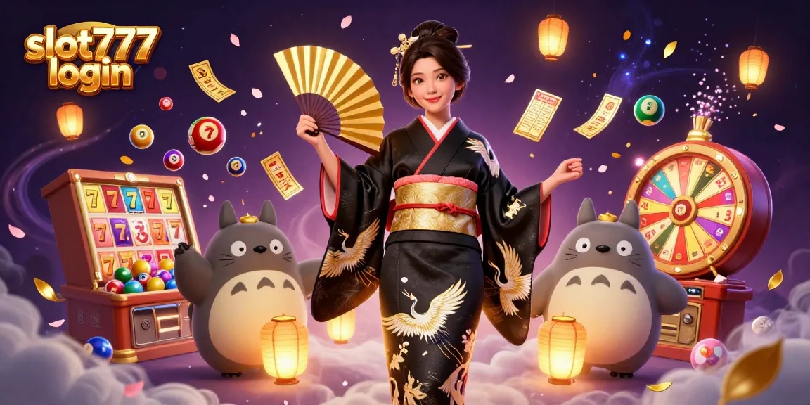 Experience the vibrant scene of slot777 login featuring lively characters and dynamic casino elements.