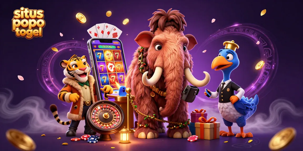 Engage with the exciting situs popo togel experience through vibrant characters enjoying casino action with immersive gaming elements.