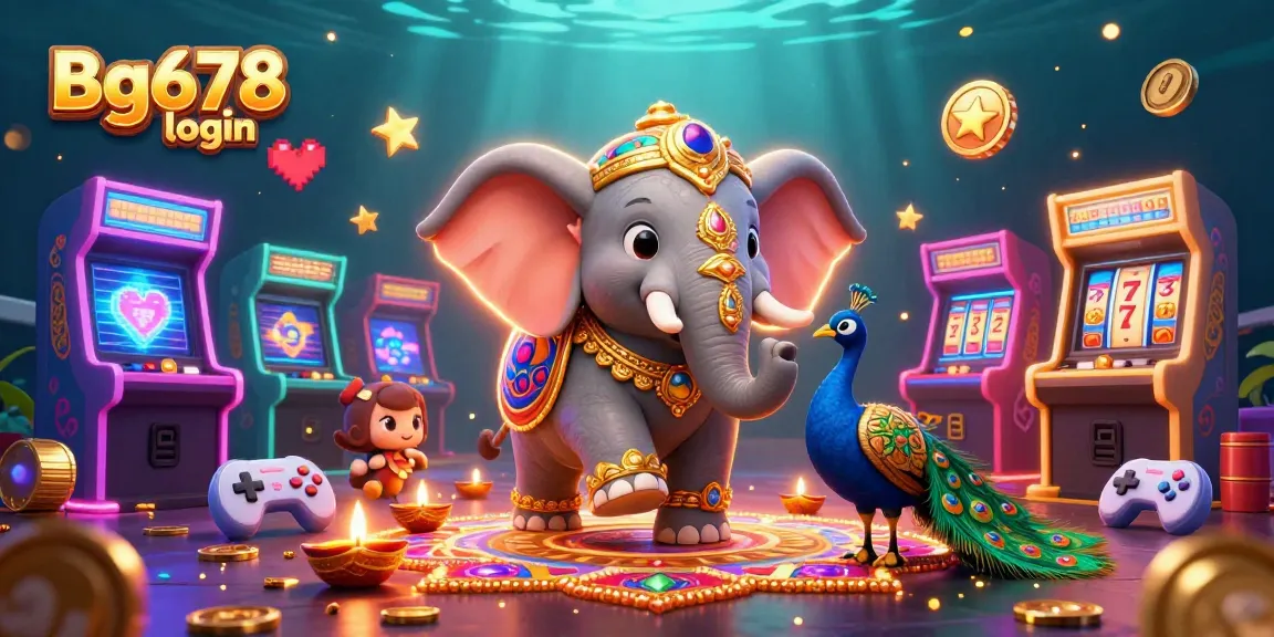 Engage with Bg678 login and explore exciting gaming features in this vibrant illustration.