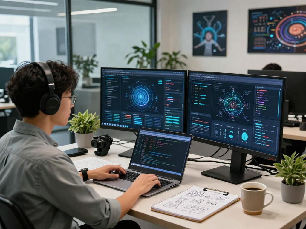 Analyze and detect AI images in a modern moderation workspace with advanced technology.