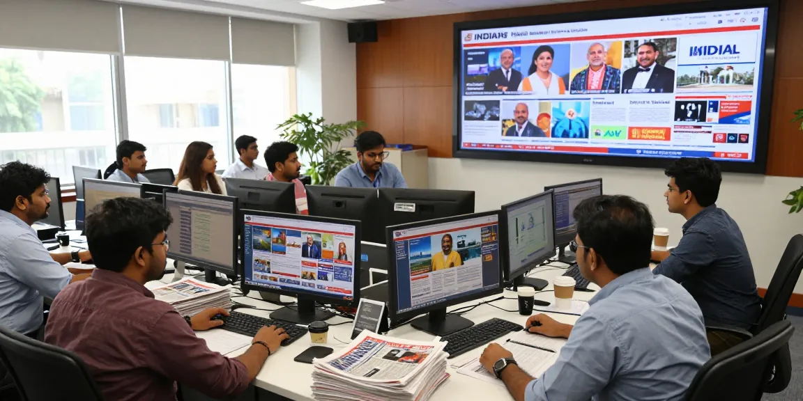 Engaging newsroom at https://www.theindaily.com highlighting diverse news topics in India.