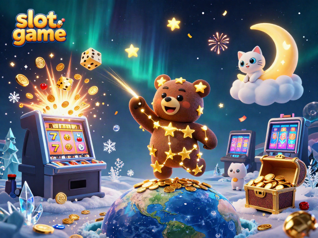 Experience the thrill of engaging slot games with vibrant characters and exciting casino elements.