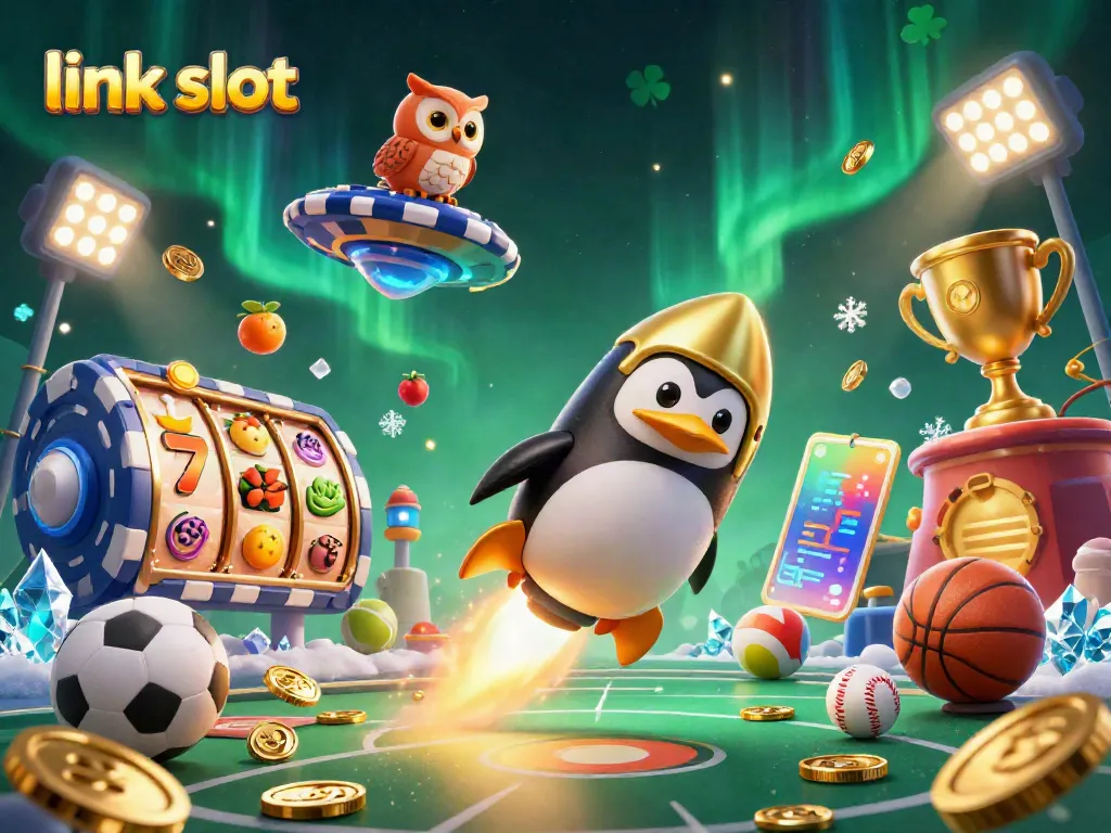 Bermain di link slot dengan penguin emas terbang menuju stasiun kasino dengan jackpot yang menggoda.
