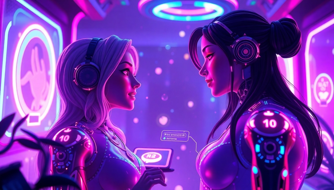 Engaging NSFW AI interaction showcasing immersive digital chat environment with advanced character design.