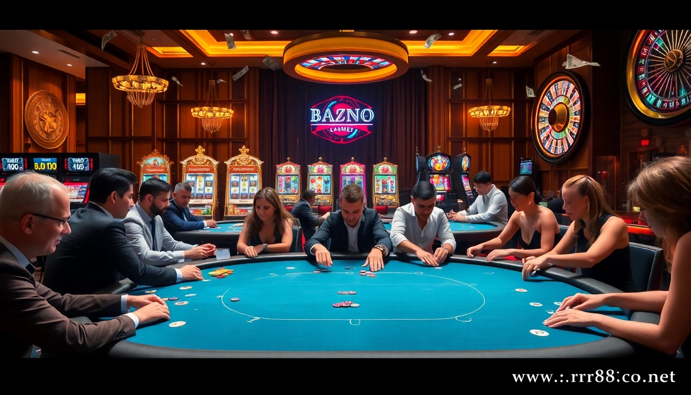 Experience thrilling play at https://rr88co.net/ with vibrant poker tables and slot machines.