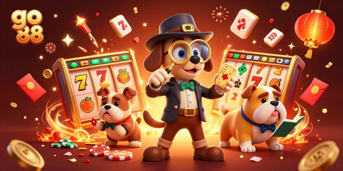 Engage with go 88 in this captivating casino scene featuring a detective and his companion uncovering clues.