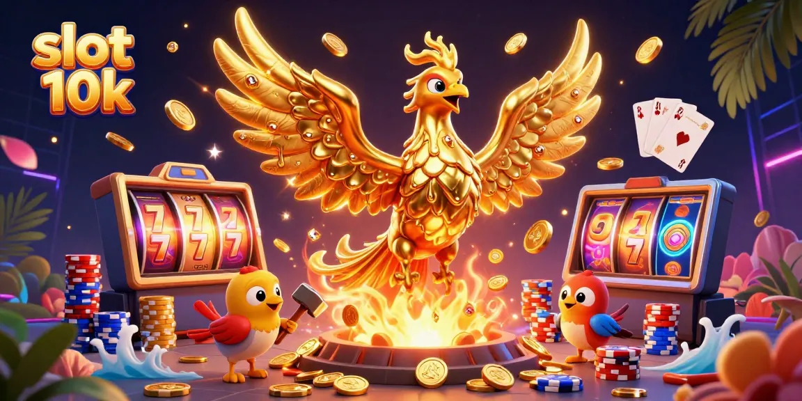 Play exciting slot 10k games with vibrant golden elements and dynamic casino action.